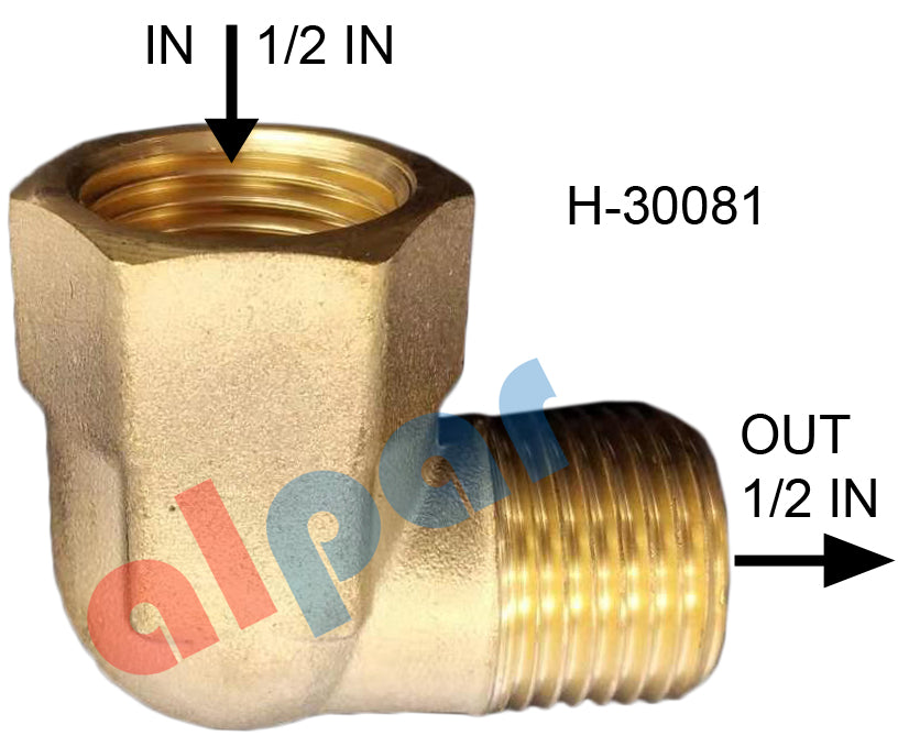 Single Check Valve, SC-3 90 Degree 1/2in Female in replaces 800376 Brake Valve H-30081