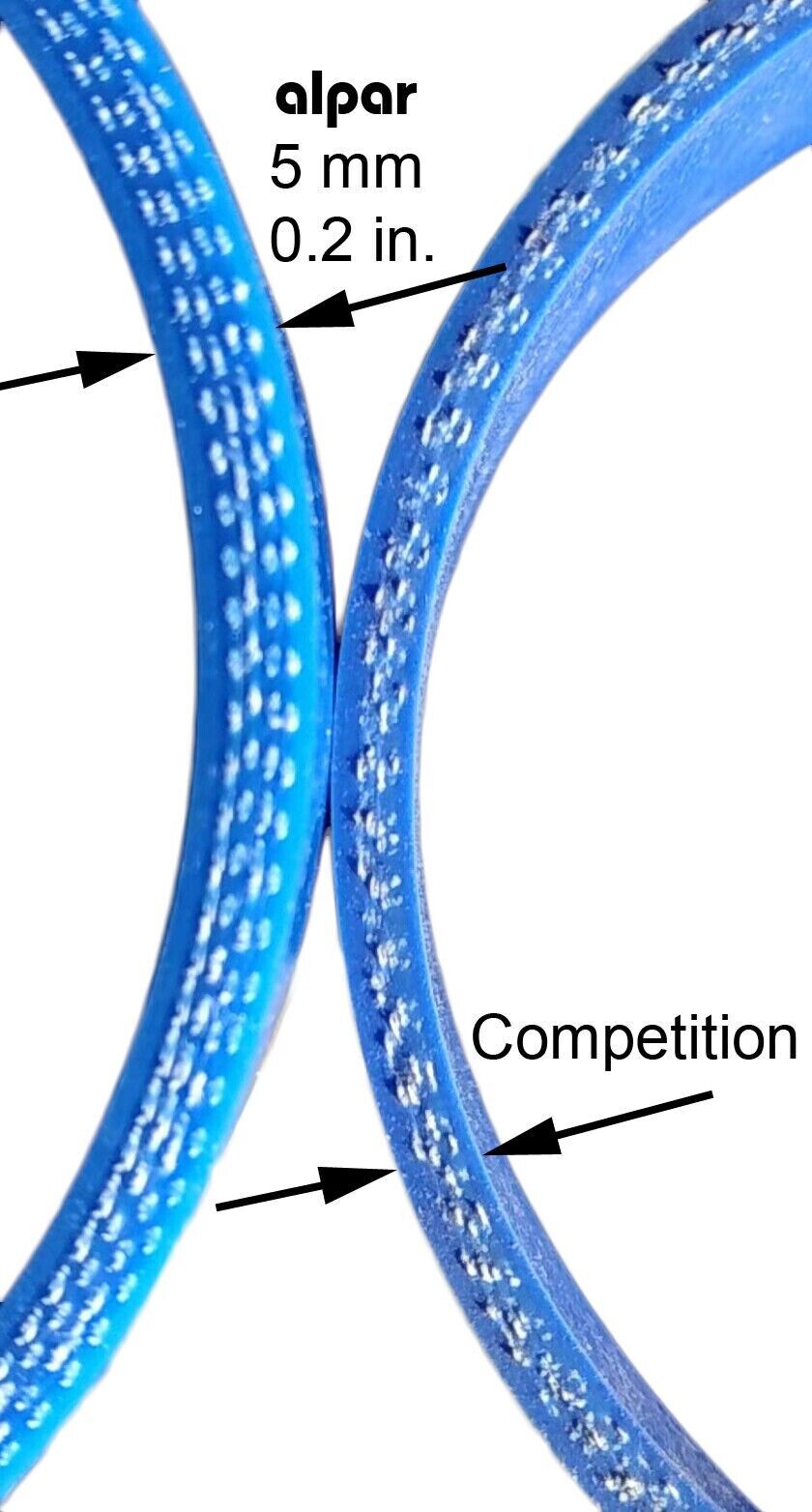 Pair of Silicone Blue Hump Hose for Charge Air & Clamps Set 3.5" ID x 6.2" Long H-55335C Set