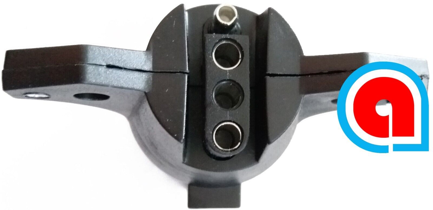 4-Way round to 4-Pin flat Trailer Plug Adapter for RV, Boat Trailer H-98006