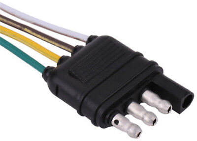 4 Way Flat 4Pin 4feet/48 inch Trailer Light Male Plug Wire Harness/Connector H-98008-48