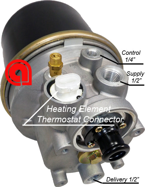 Air Dryer ADIP AD-IP Replaces Bendix 065612, 109477, 065612, 170.065612, 216560 H-30004