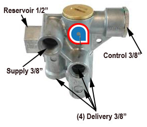 Spring Brake Valve Replaces Sealco 110800 H-30174