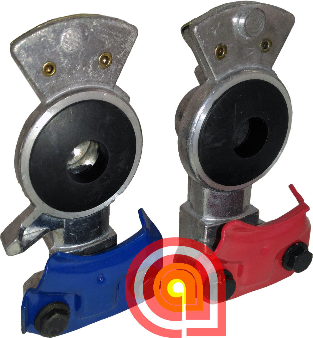 Gladhand Red & Blue Set Air Brake Coupling, Emergency+Service Ref: 11451,11452 H-30210