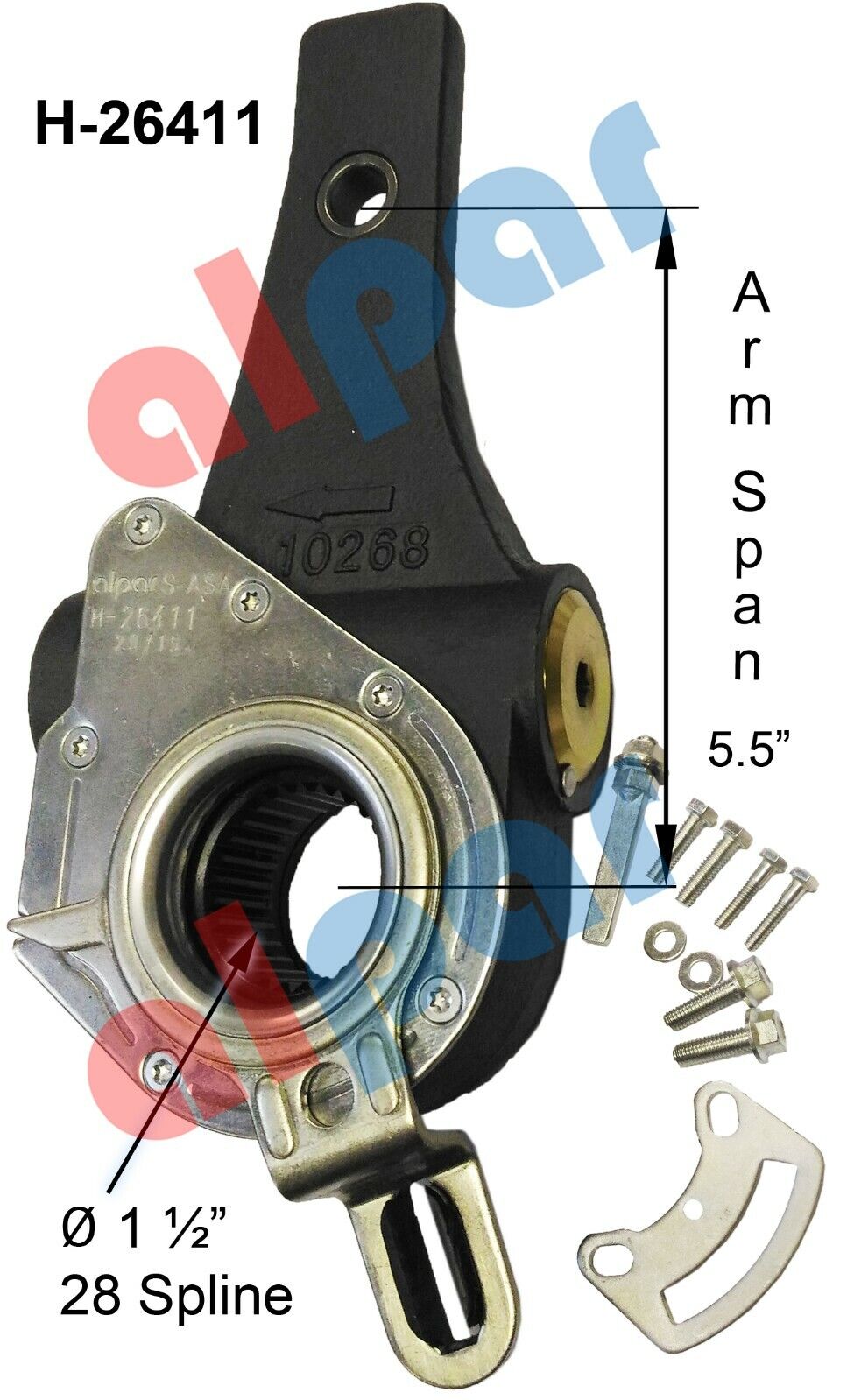 28 Splinex5.5" Automatic Slack Adjuster Ref: Haldex 40010211,133.2840, WA10211