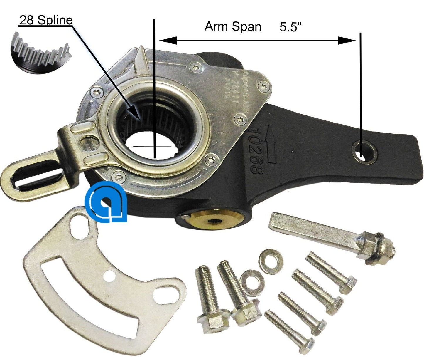 28 Splinex5.5" Automatic Slack Adjuster Ref: Haldex 40010211,133.2840, WA10211