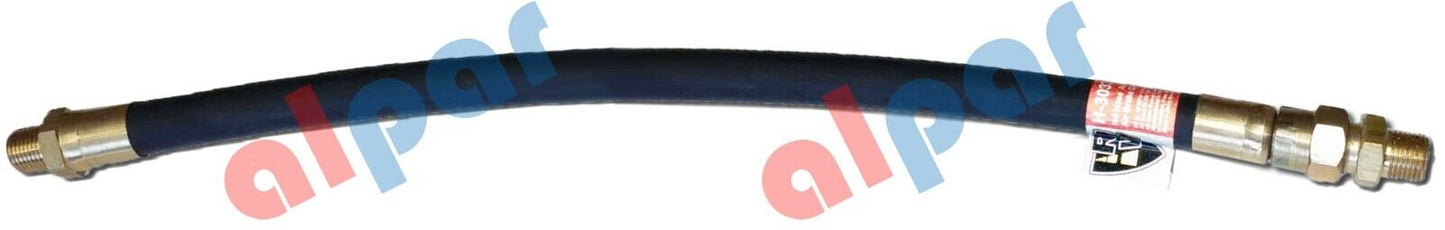 Air Brake Hose, 24" overall length, 3/8" ID - Male - 3/8 Swivel Ref: 452124 H-30331-24