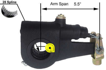 Automatic Slack Adjuster, MERITOR TYPE 28 Spline 5.5" Ref R801073, 139.2831