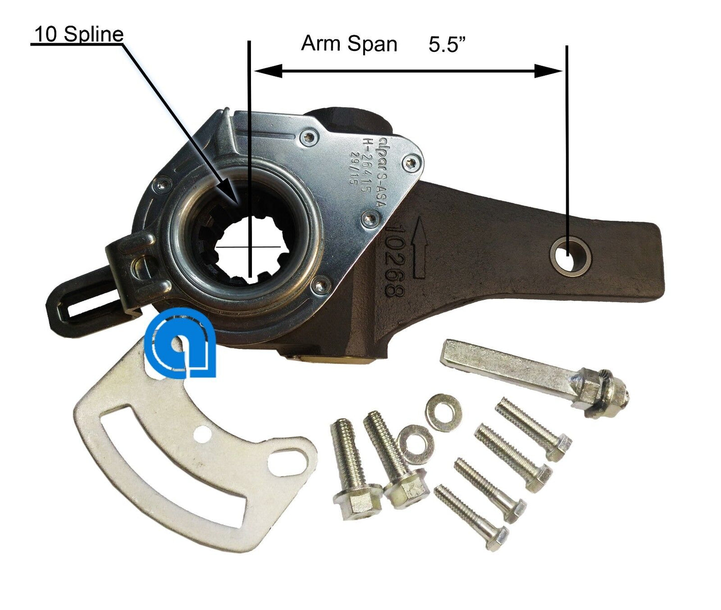 10 Spline 5.5" Automatic Slack Adjuster Replaces Haldex 40010215, 135.1040