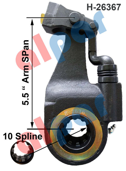 slack adjuster Automatic 10 Spline 5.5 in. Ref: Bendix 065170, 137.1011