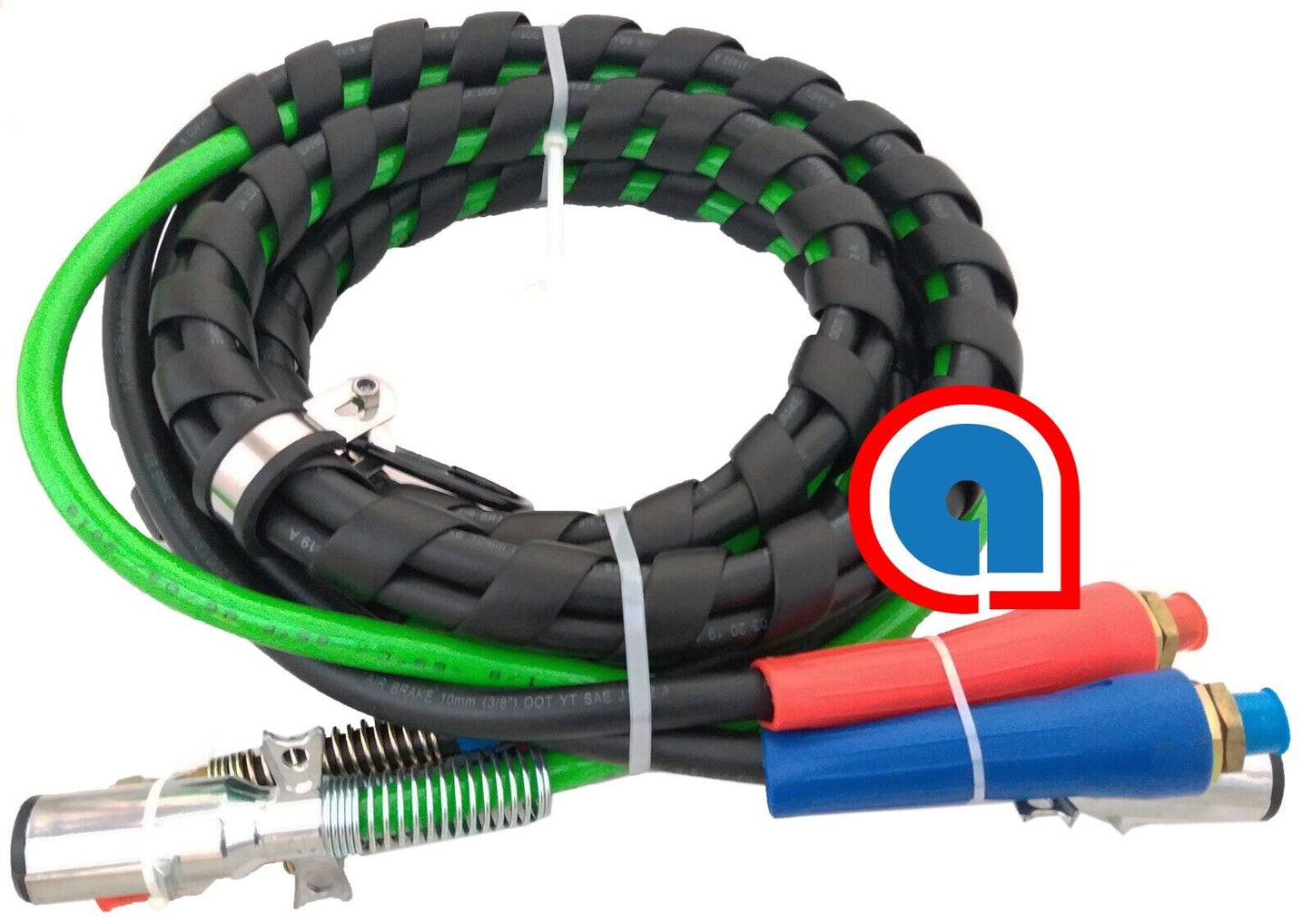 ABS 3 in 1 Air Hose and Cable Set 12' Feet H-70302