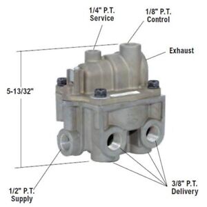 BP-R1 Bobtail Brake Proportioning Relay Valve Ref 065146, 170.065146, 3918392 H-30259