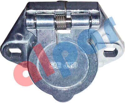 Trailer Socket 7-Way Split Pin Receptacle SAE-J560 Ref 78862, 38502, 179.1017 H-70575