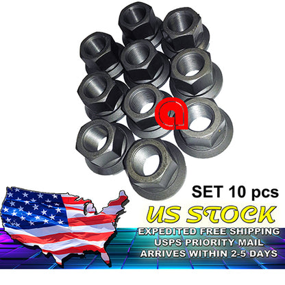 M22x1.5 Metric Flanged Wheel Nut LOT of 10 pcs Replaces E-6000, 333B, M-3203, 2013014